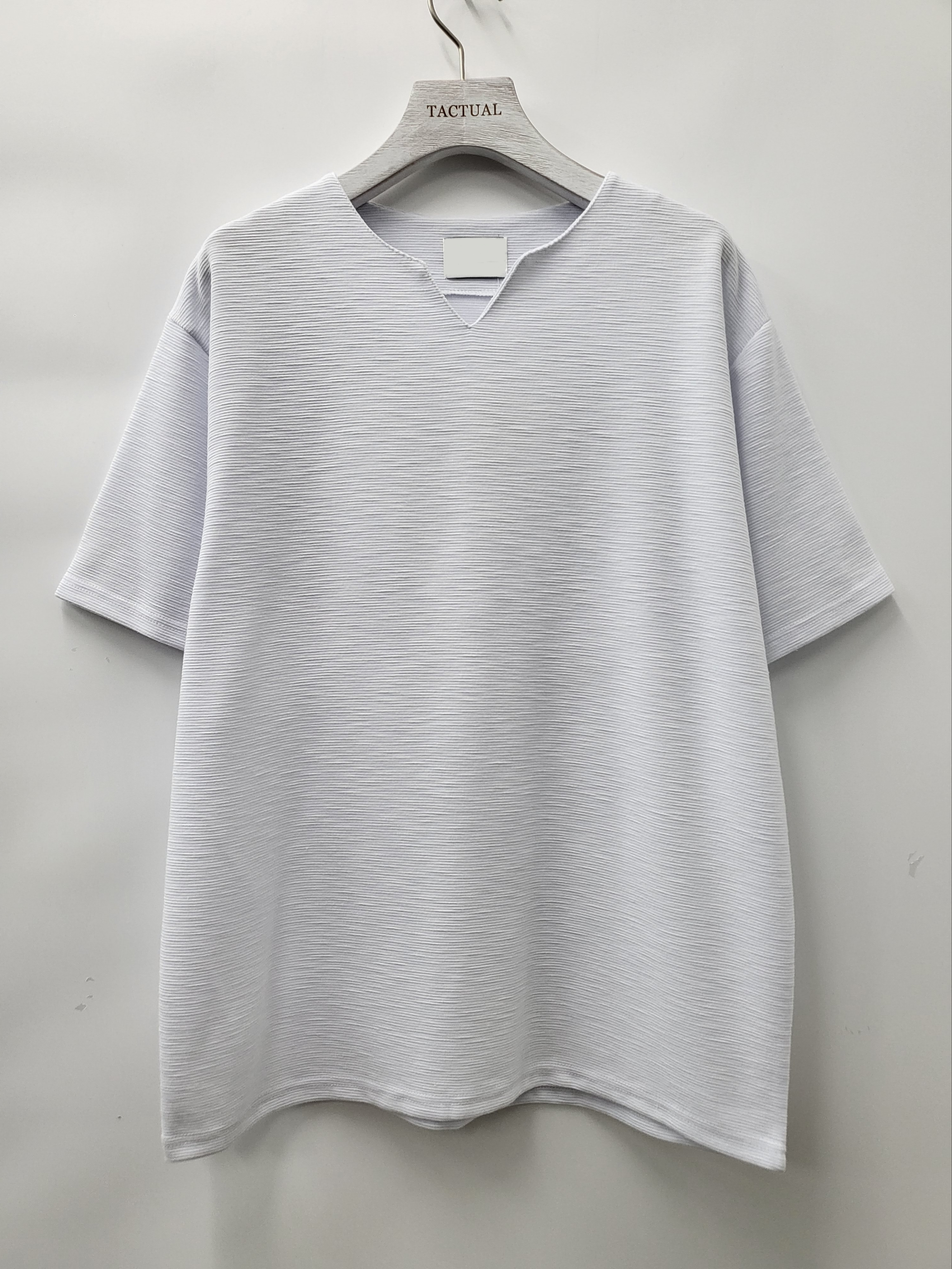 淨色暗橫紋短袖Tee T5027