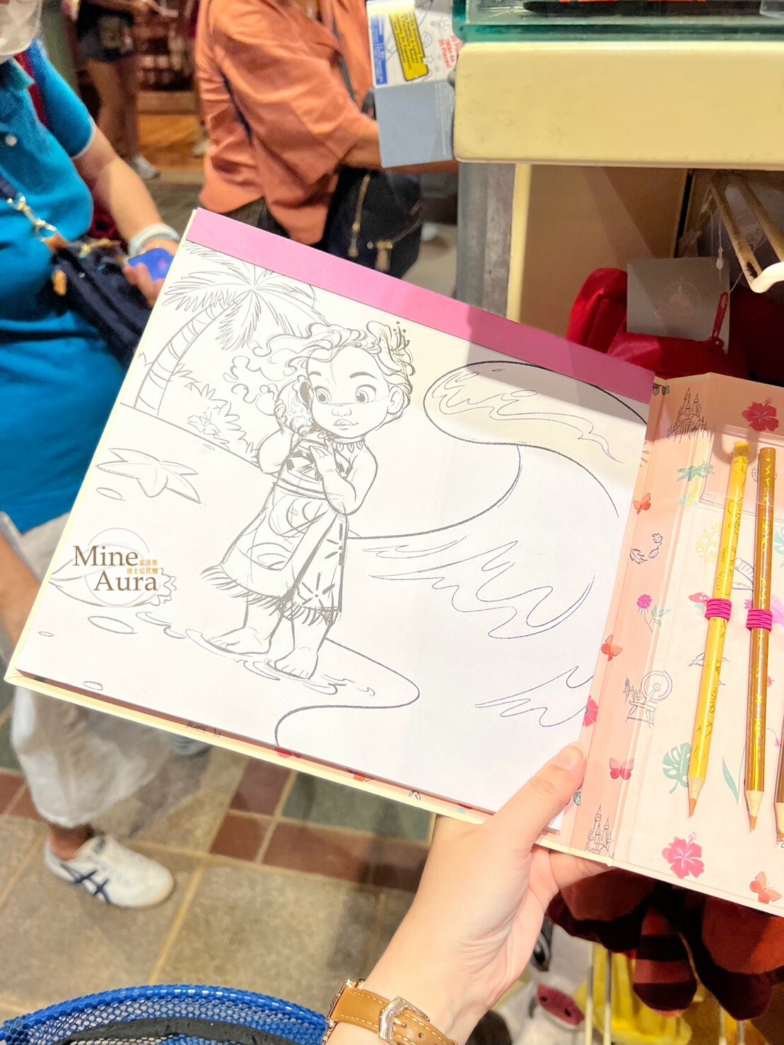 公主系列 Princess Line 公主集合 色筆+彩繪本組 -香港迪士尼樂園