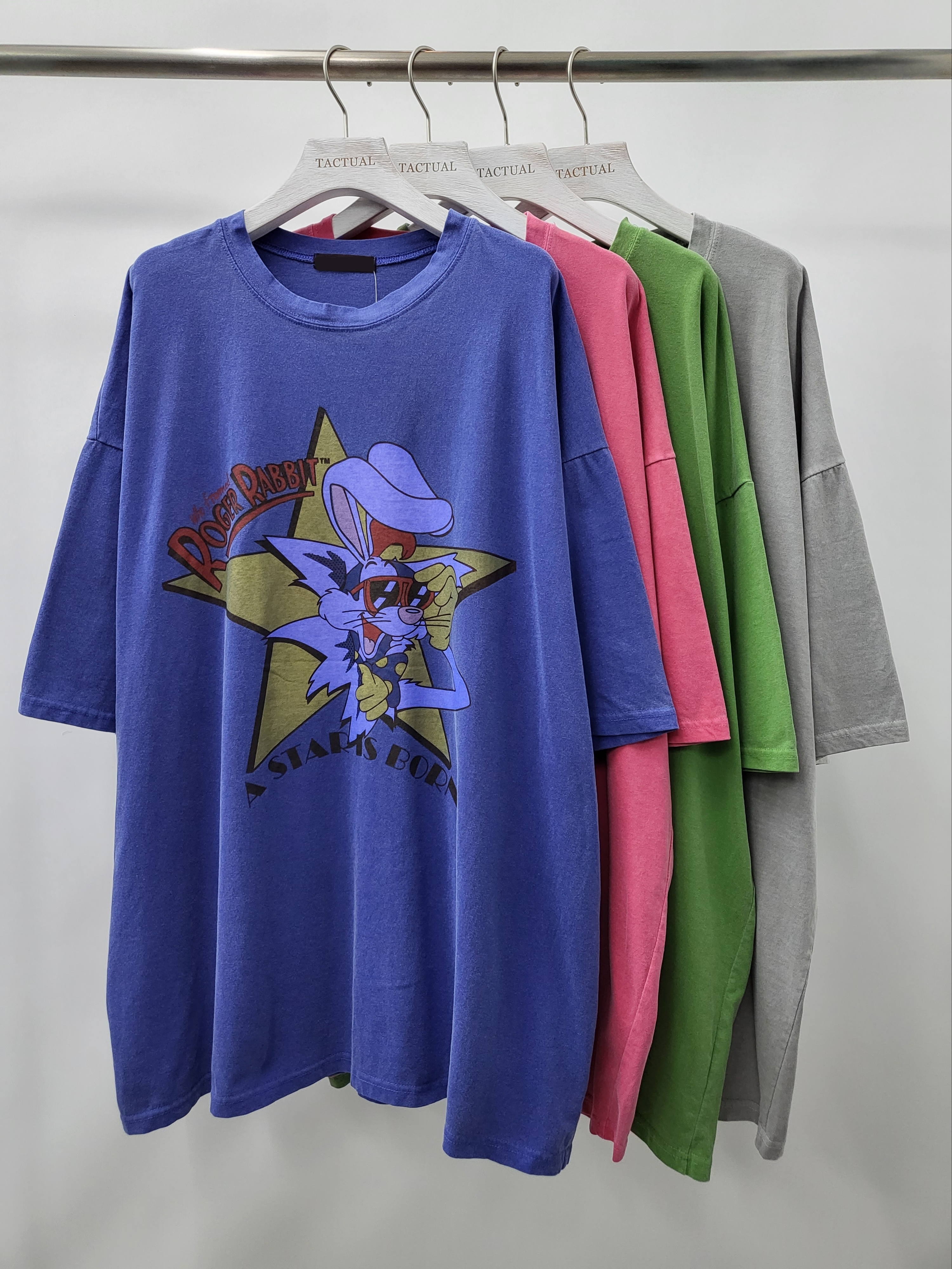 Oversize Roger Rabbit圖案短袖Tee T5008