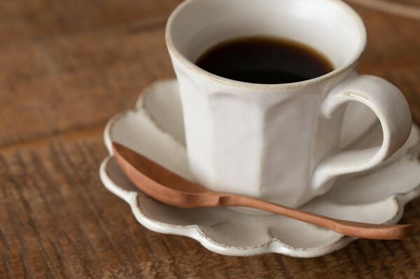 花型馬克杯盤組 粉引 美濃燒｜日本 小兵製陶所 Rinka