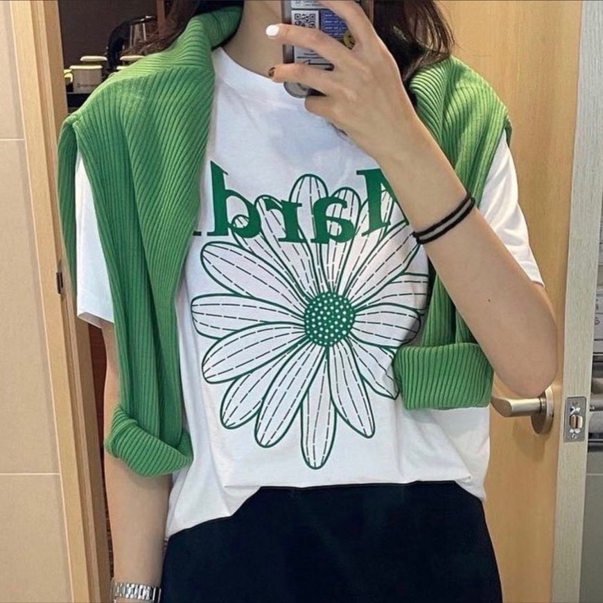 【Luxury】Mardi Mercredi 法國小眾品牌 Jennie 金高銀 李聖經 短袖 漸層大花花 小雛菊 TEE