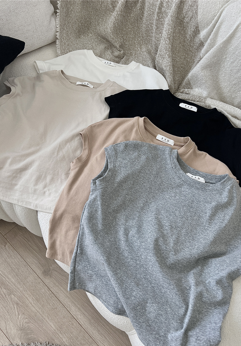 百搭素面彈性上衣*5色