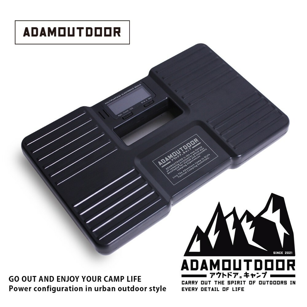 ADAMOUTDOOR｜迷你隨攜體重計 黑色 ( MINI體重計 輕量體重計 可攜帶體重計 \ 450g 超輕量/)