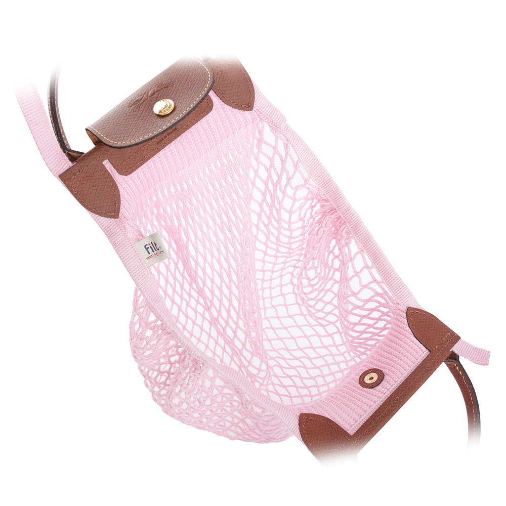 【LONGCHAMP】LE PLIAGE FILET 二用漁網包(粉色) 10121 HVH 018
