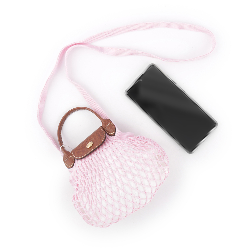 【LONGCHAMP】XS號 LE PLIAGE FILET 二用漁網包(粉色) 10139 HVH 018