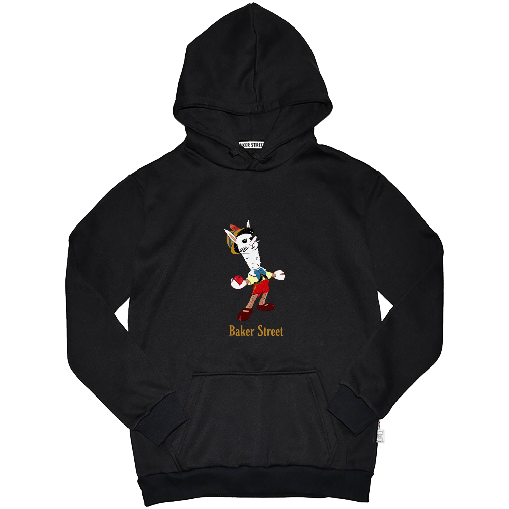 Pinocpaca 木偶駝 高磅數長袖帽T