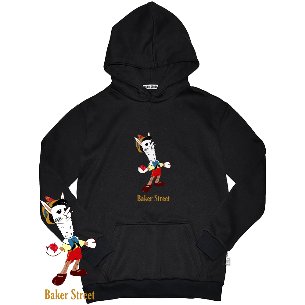 Pinocpaca 木偶駝 高磅數長袖帽T