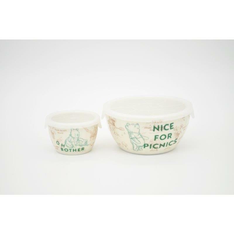 【現貨】日本迪士尼 百畝森林 小熊維尼 陶瓷保鮮盒 餐盒 湯杯 日本製