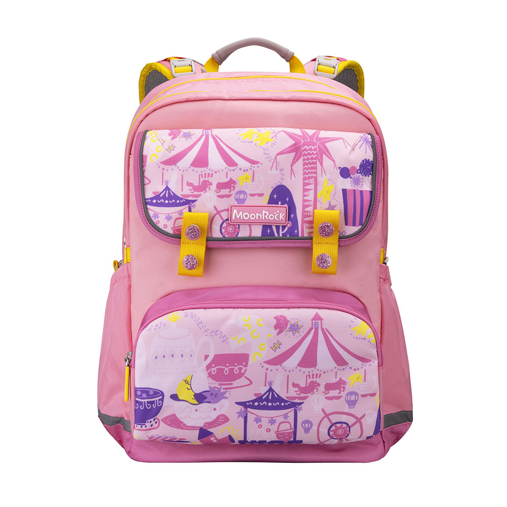 SP200P 星光遊樂園成長型護脊書包-粉星色