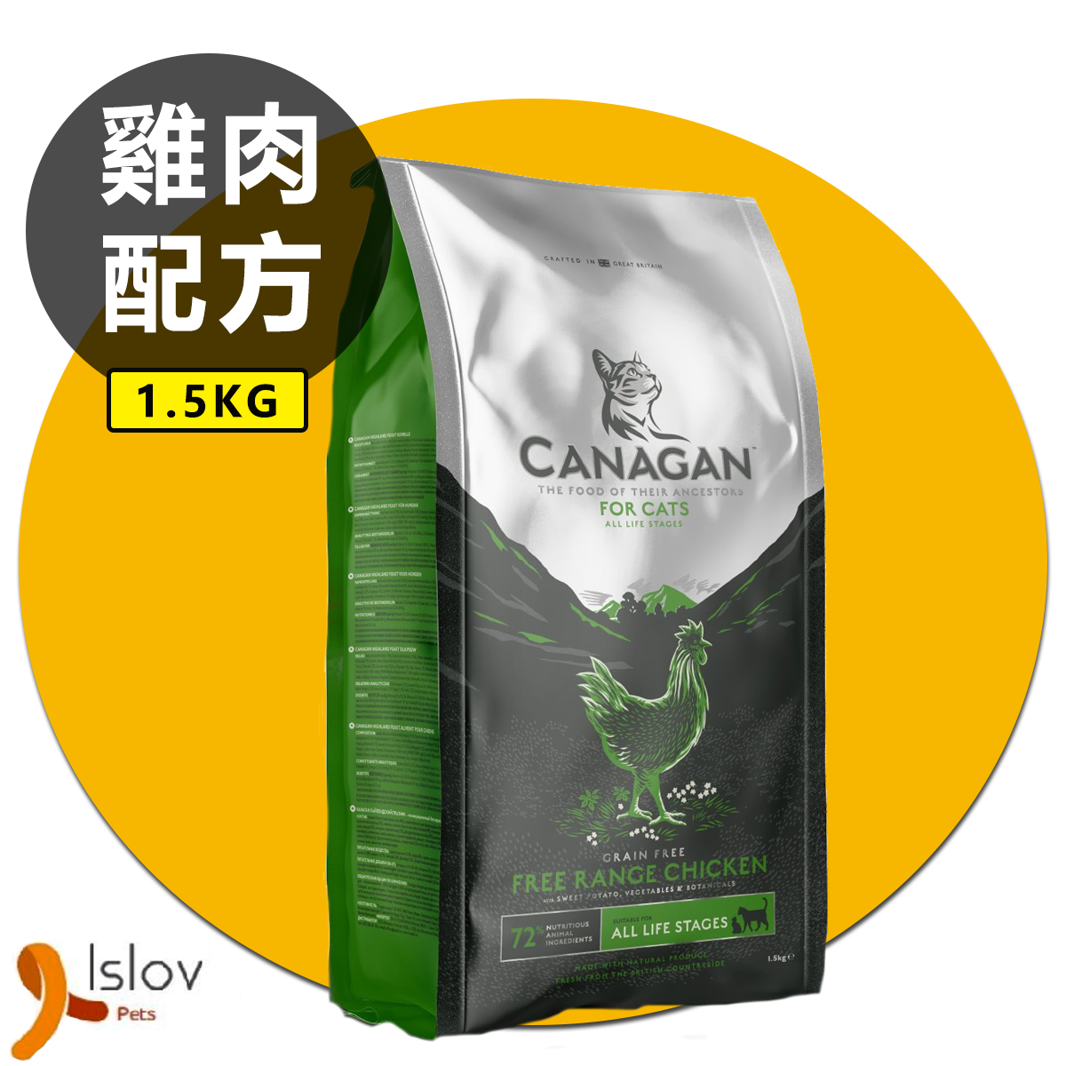 CANAGAN - 原之選 無穀物走地雞貓糧配方