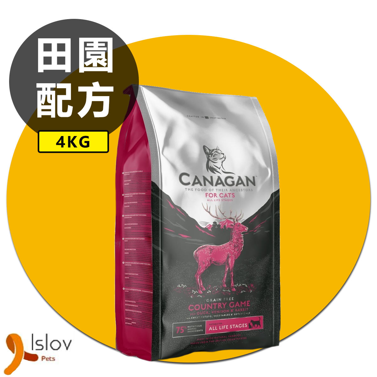 CANAGAN - 原之選 無穀物田園野味貓糧配方