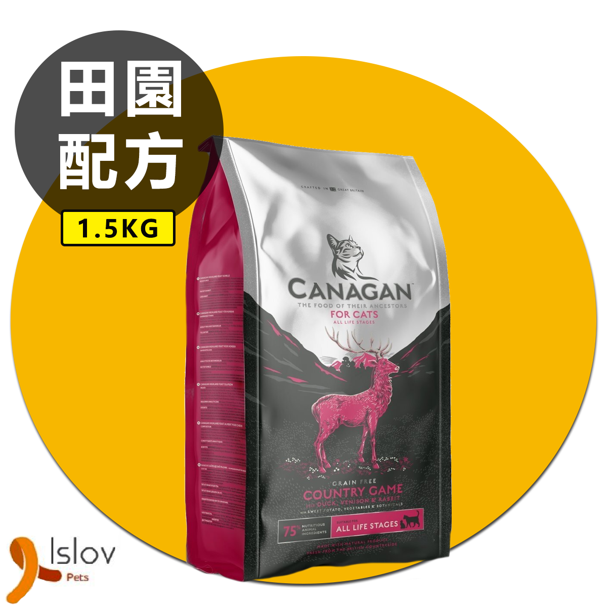 CANAGAN - 原之選 無穀物田園野味貓糧配方