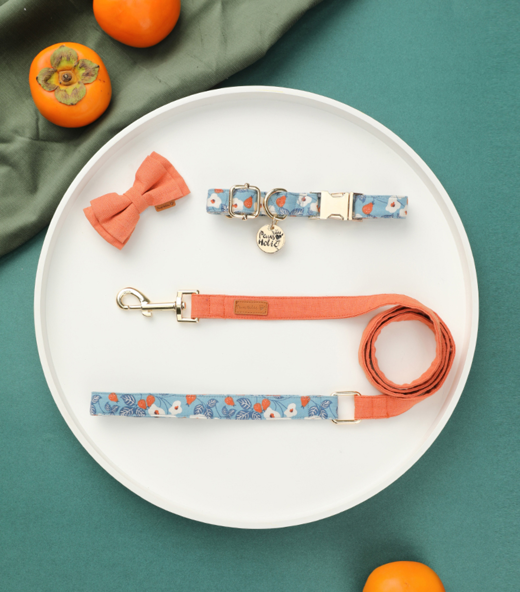 PawsHolic Sunny Sweet Pear Cotton Collar (S/M)