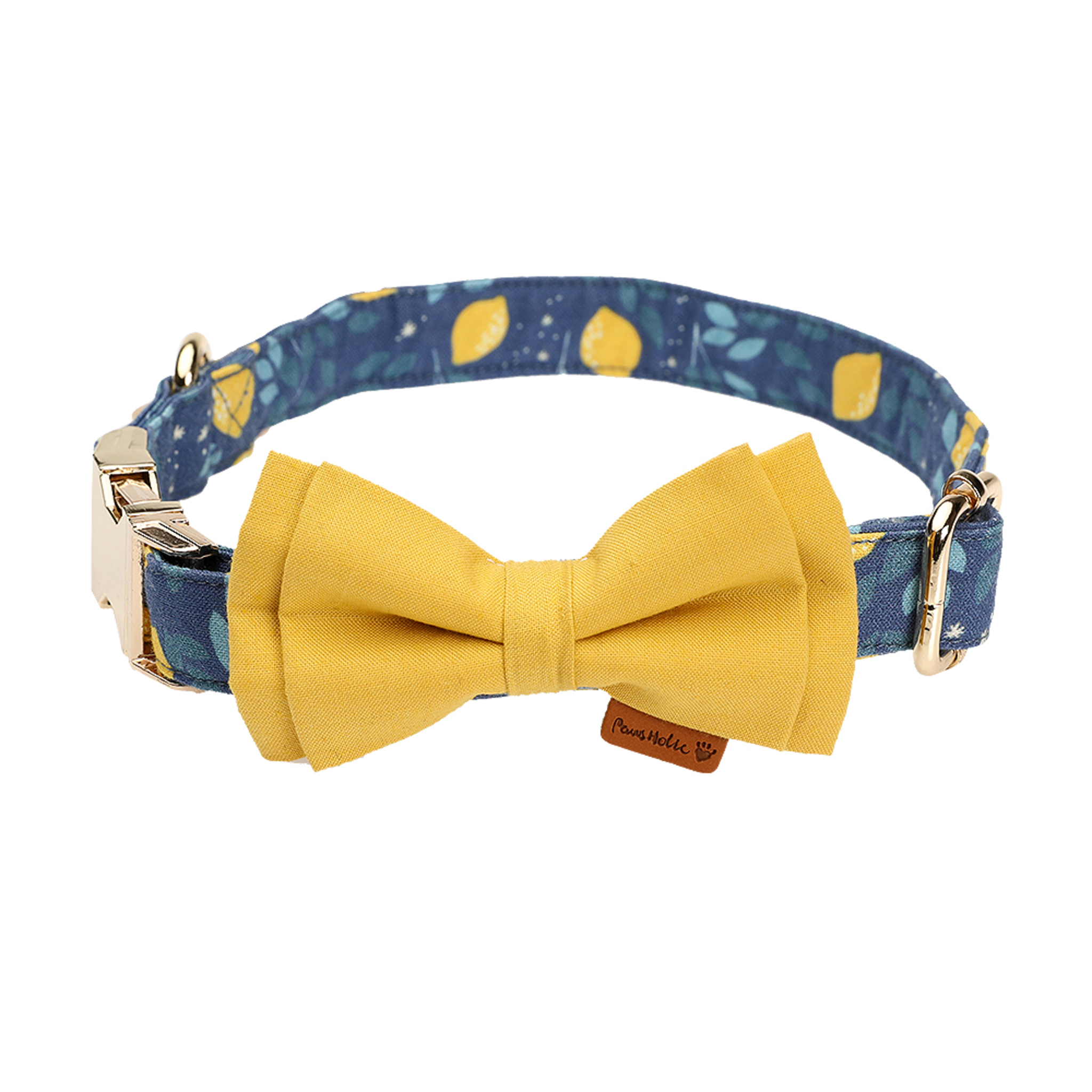 PawsHolic Lemon Tree Cotton Collar (S/M)