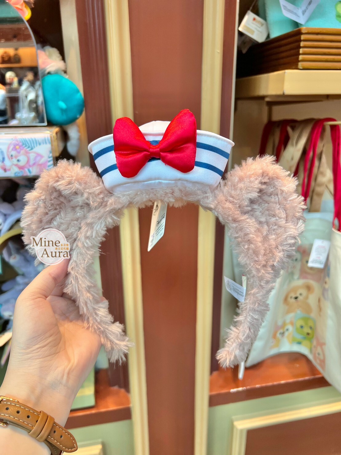 雪莉玫 ShellieMay 水手服造型 絨毛 造型 髮圈 髮箍 -香港迪士尼樂園