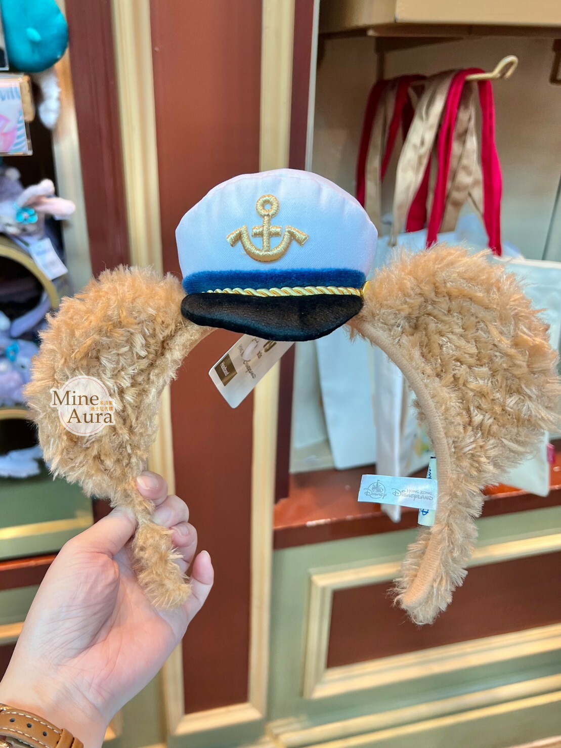 達菲 Duffy 水手服造型 絨毛 造型 髮圈 髮箍 -香港迪士尼樂園