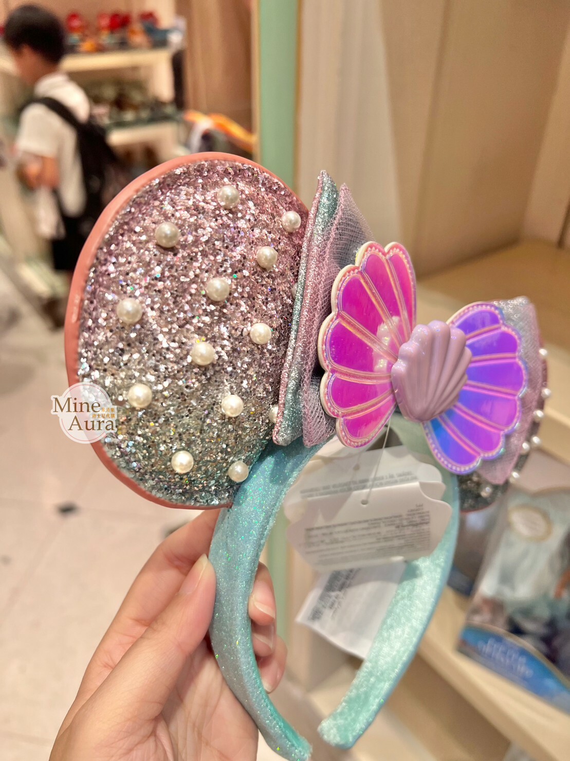 米奇 Mickey 立體造型 貝殼 髮圈 髮箍 小美人魚 The Little Mermaid -香港迪士尼樂園