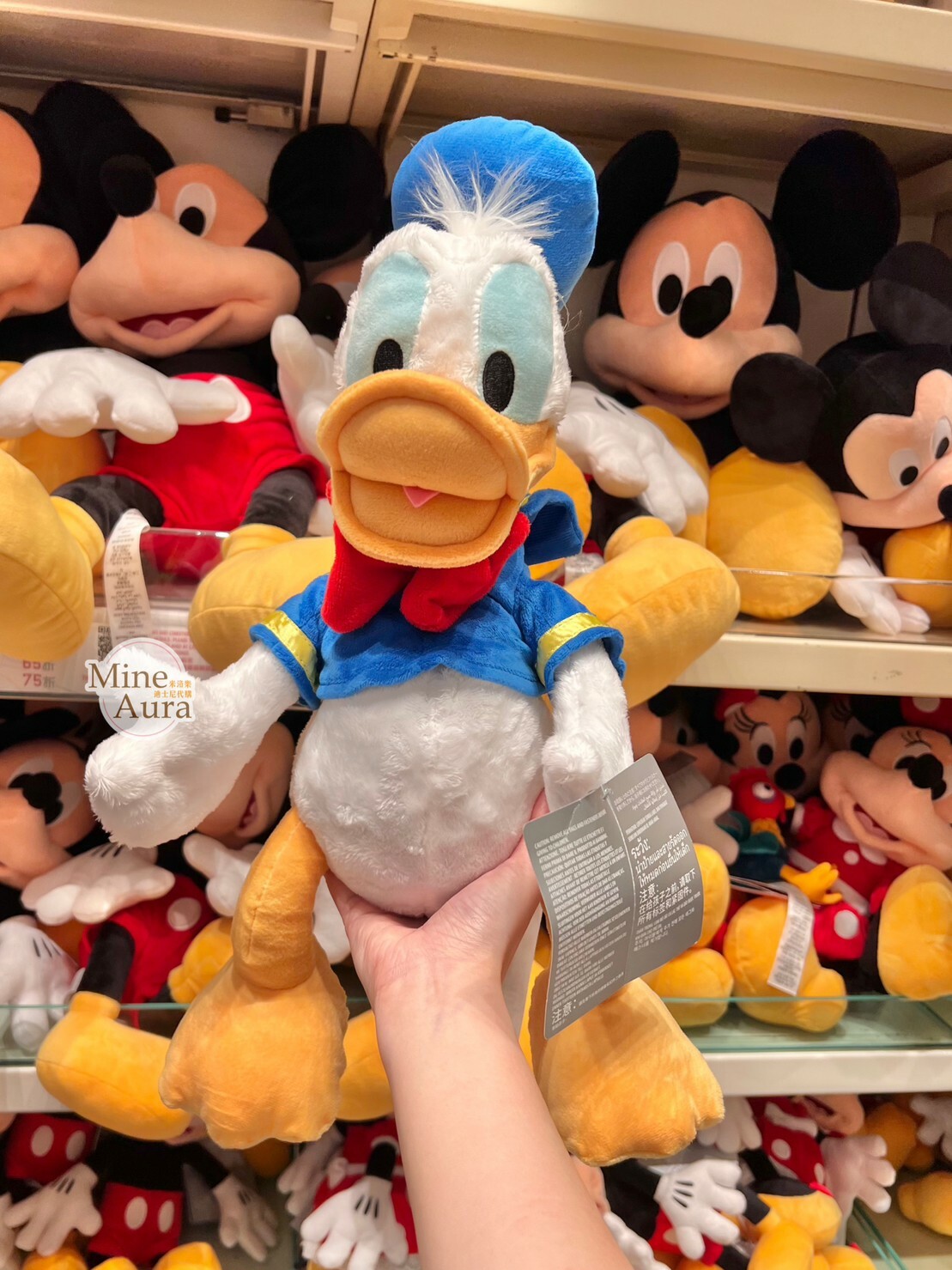 唐老鴨 Donald 經典 絨毛 M號 娃娃 玩偶 -香港迪士尼樂園