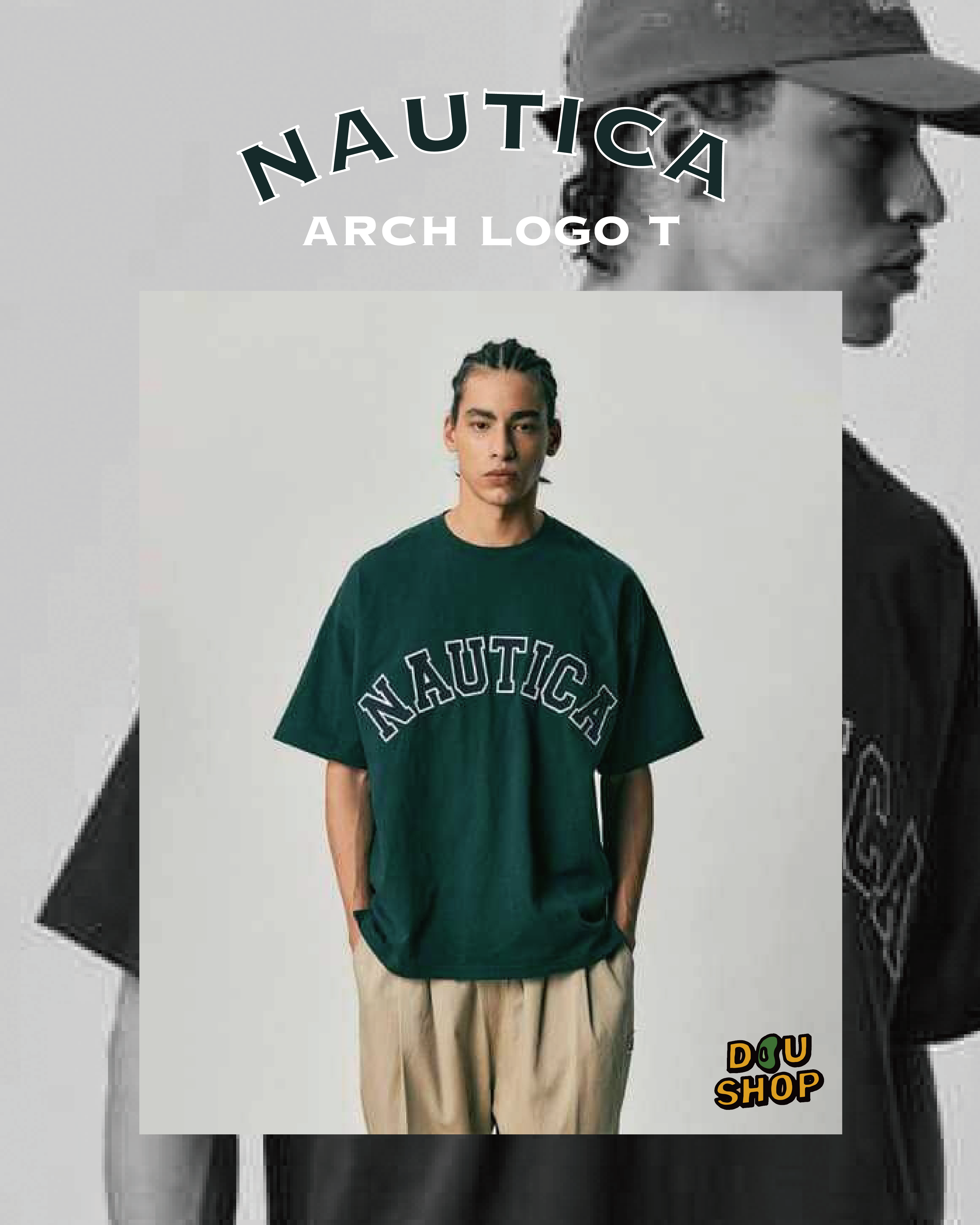 Nautica Korea arch logo tee