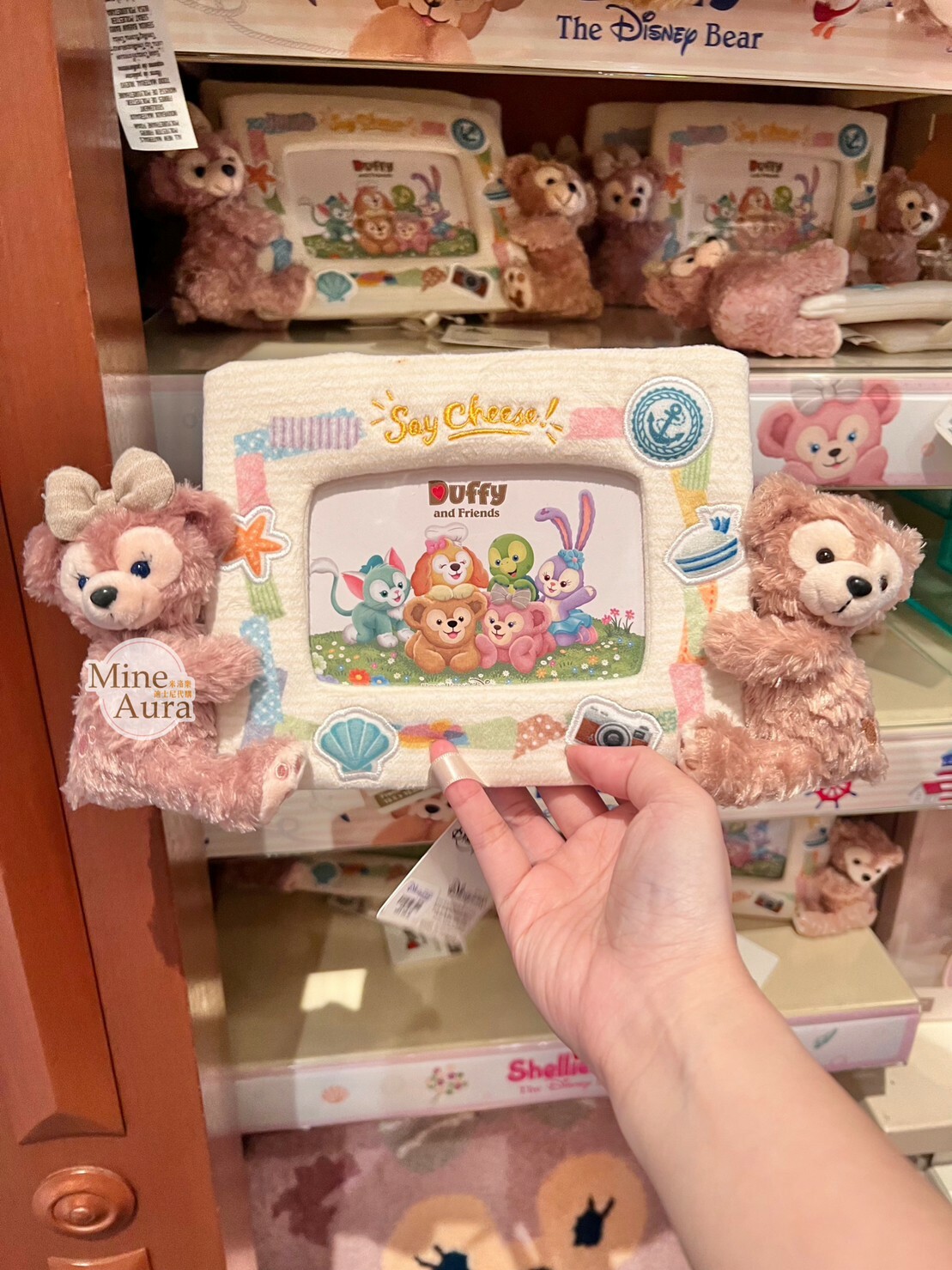 D&F捉迷藏系列 達菲 Duffy 絨毛造型 相框 擺飾 -香港迪士尼樂園