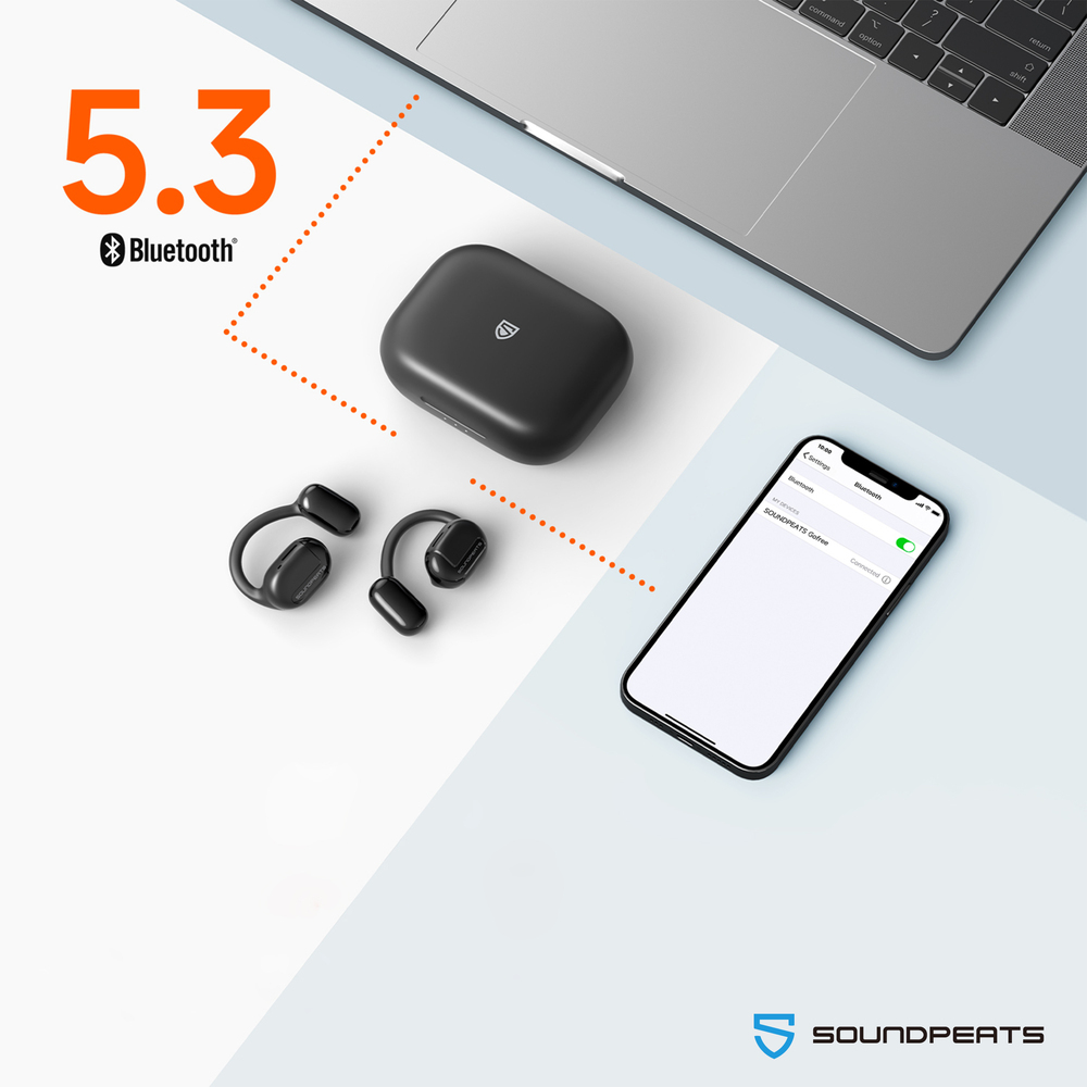 SoundPeats GoFree オープンバック ヘッドフォン - ヘッドホン・イヤホン - その他の素材 ブラック