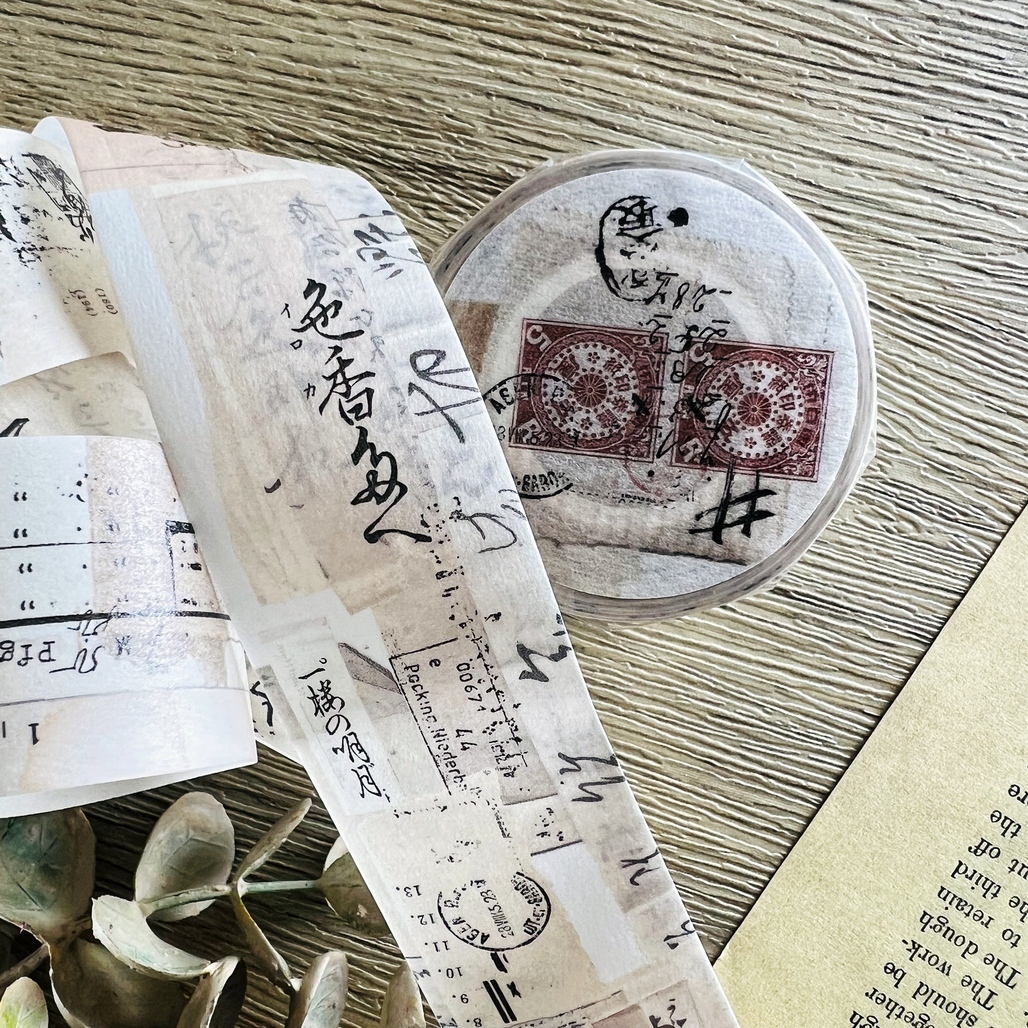 PLUSMINUS．Fragments 3cm霧面日本和紙膠帶 <整捲/分裝>