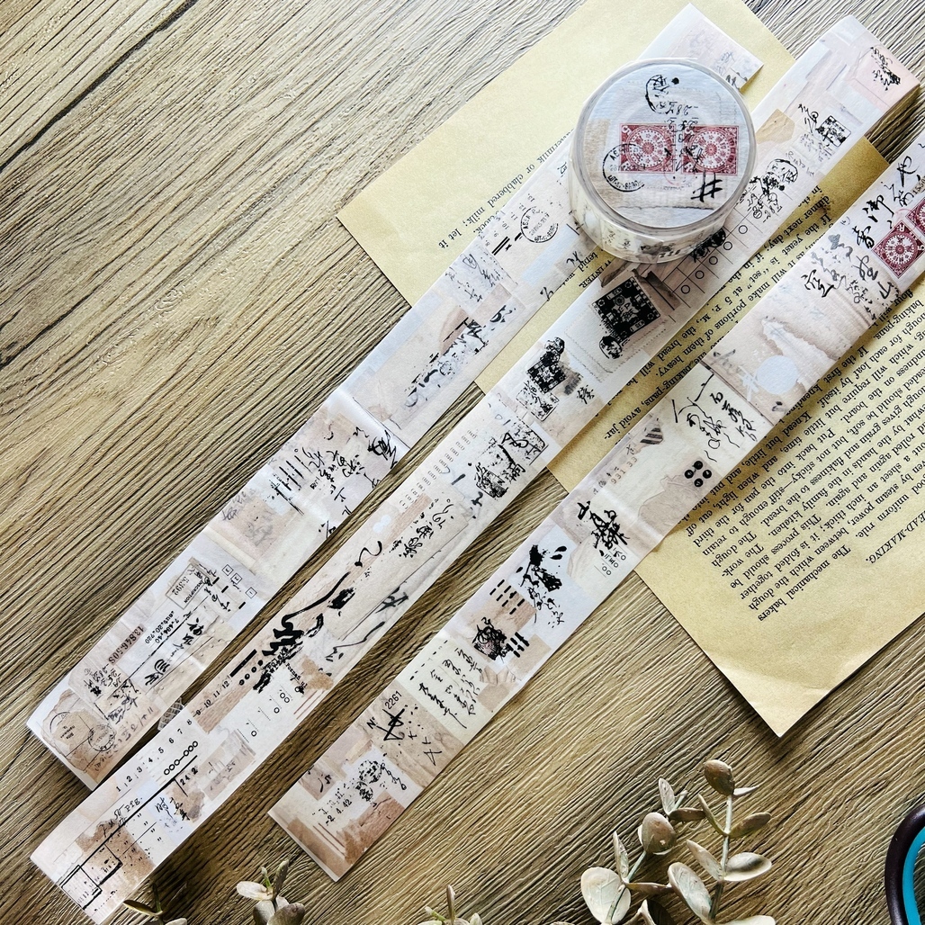 PLUSMINUS．Fragments 3cm霧面日本和紙膠帶 <整捲/分裝>