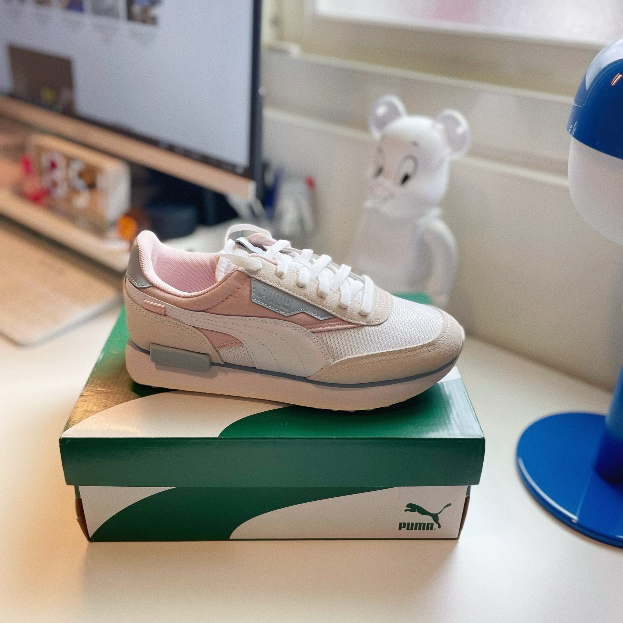 PUMA Future Rider 白色 水藍 粉紅 國外限定 蔡依林 休閒鞋 增高 厚底 38114102