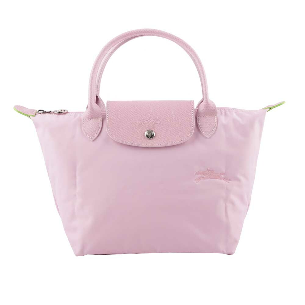 【LONGCHAMP】S號短把LE PLIAGE GREEN摺疊水餃包(粉色) L1621 919 P75