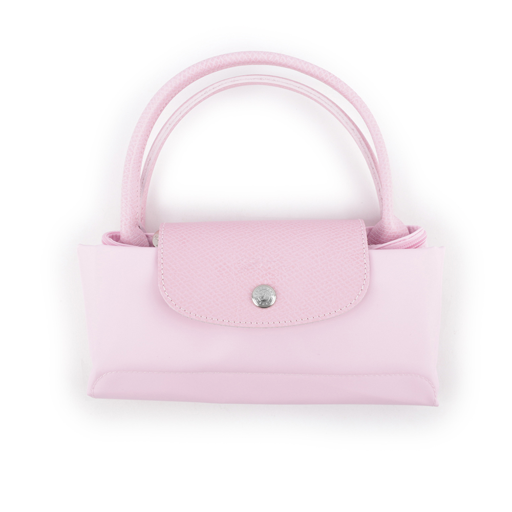 【LONGCHAMP】S號短把LE PLIAGE GREEN摺疊水餃包(粉色) L1621 919 P75
