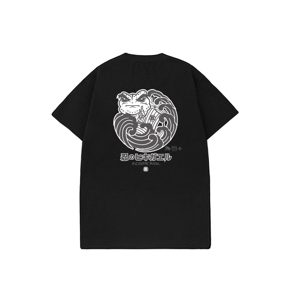 XCTRL 忍之蛤蟆神短T-黑