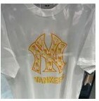 [S] MLB NY YANKESS SHORT SLEEVE T-SHIRT,CREAM, 3ATSM0333GP001-50CRS (SMLB262)