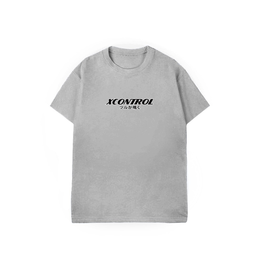 XCTRL 旭日鶴鳴短T-灰