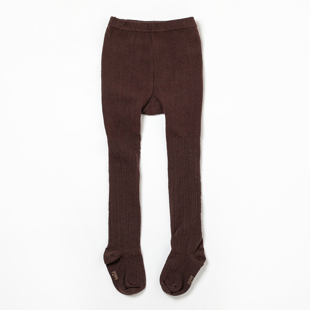 PIPPY 百搭編織褲襪 棕