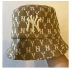 [S] MLB MONOGRAM JACQUARD BUCKET HAT NEW YORK YANKEES,BEIGE, 32CPHV111-50B (SMLB263)
