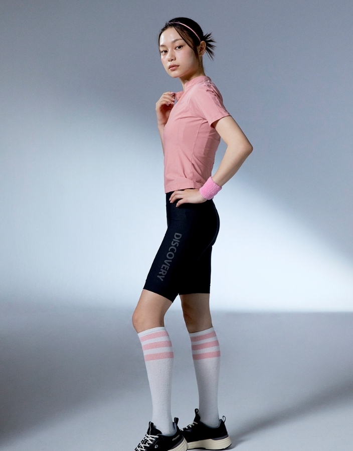 韓國代購 Discovery Expedition 女 騎行打底褲 五分褲 馬褲 JUN-