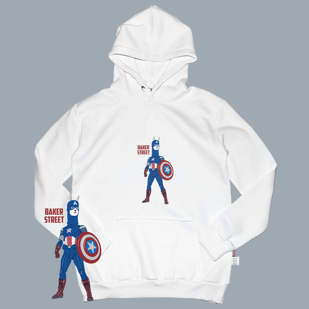 Capaca 羊駝隊長 高磅數長袖帽T