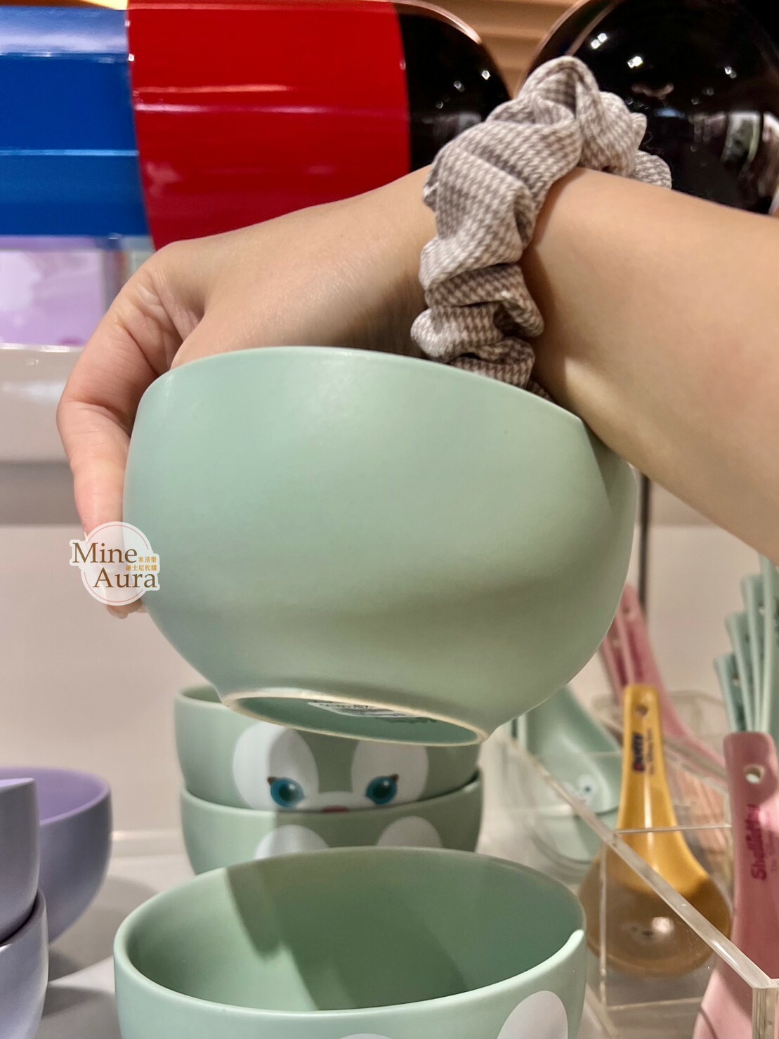 傑拉托尼 畫家貓 Gelatoni 大頭圖案 陶瓷 小款 湯碗 飯碗 -香港迪士尼樂園