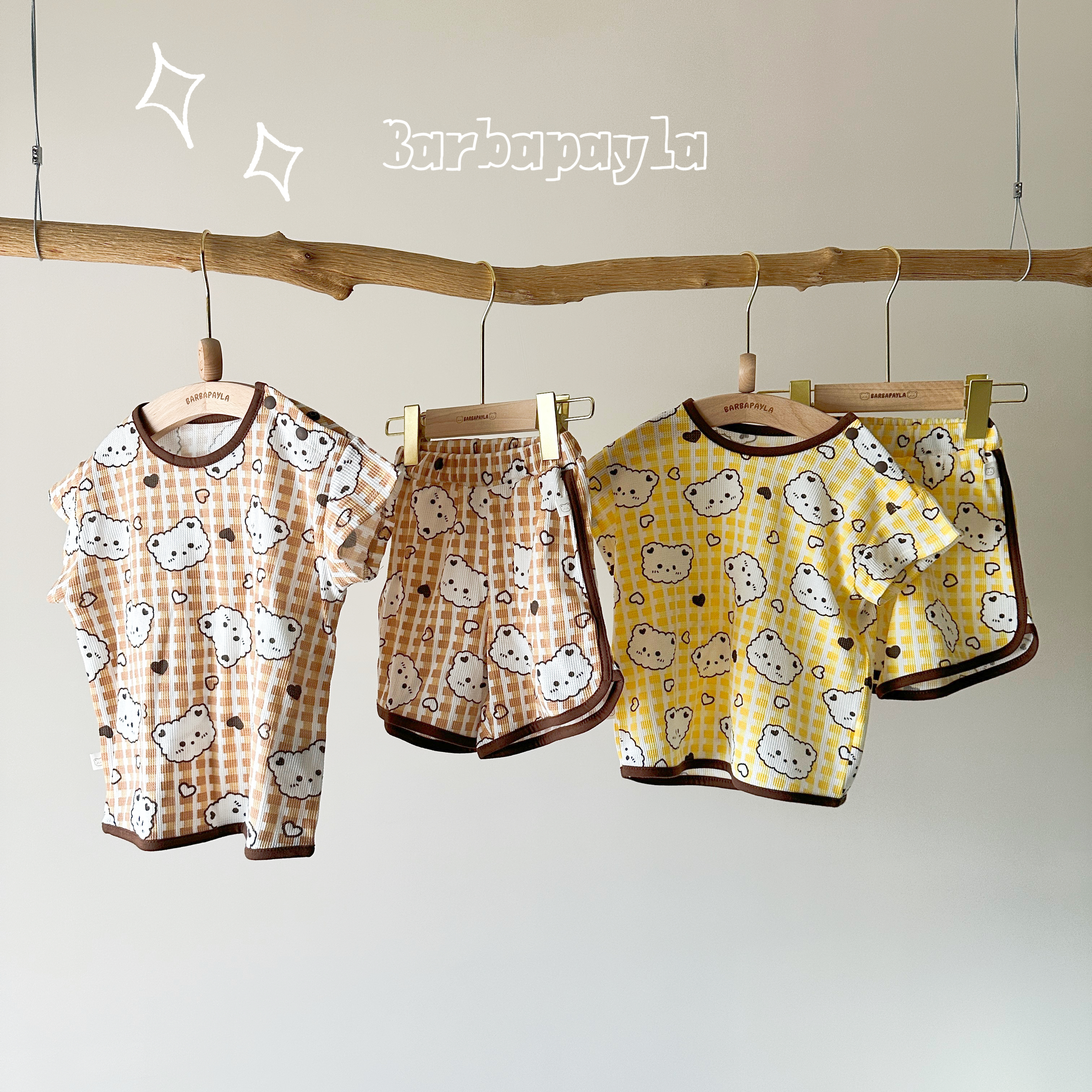 Barbapayla♡獨家印花雲朵熊熊陪你套裝