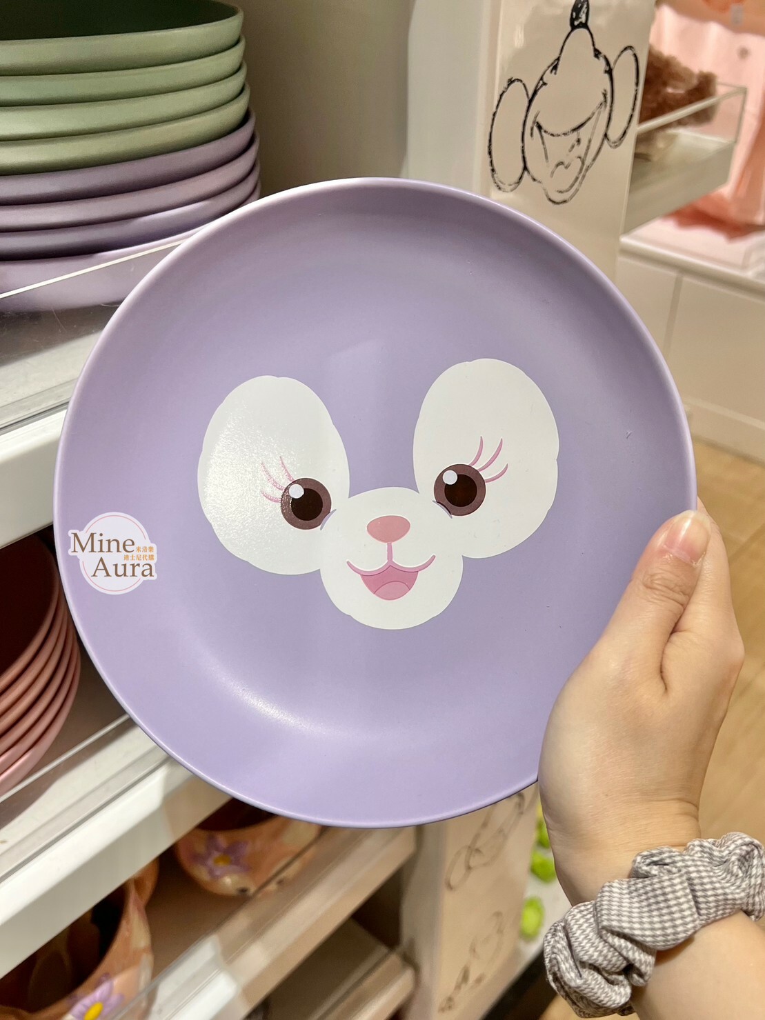 史黛拉露 星黛露 StellaLou 大頭圖案 陶瓷 餐盤 -香港迪士尼樂園