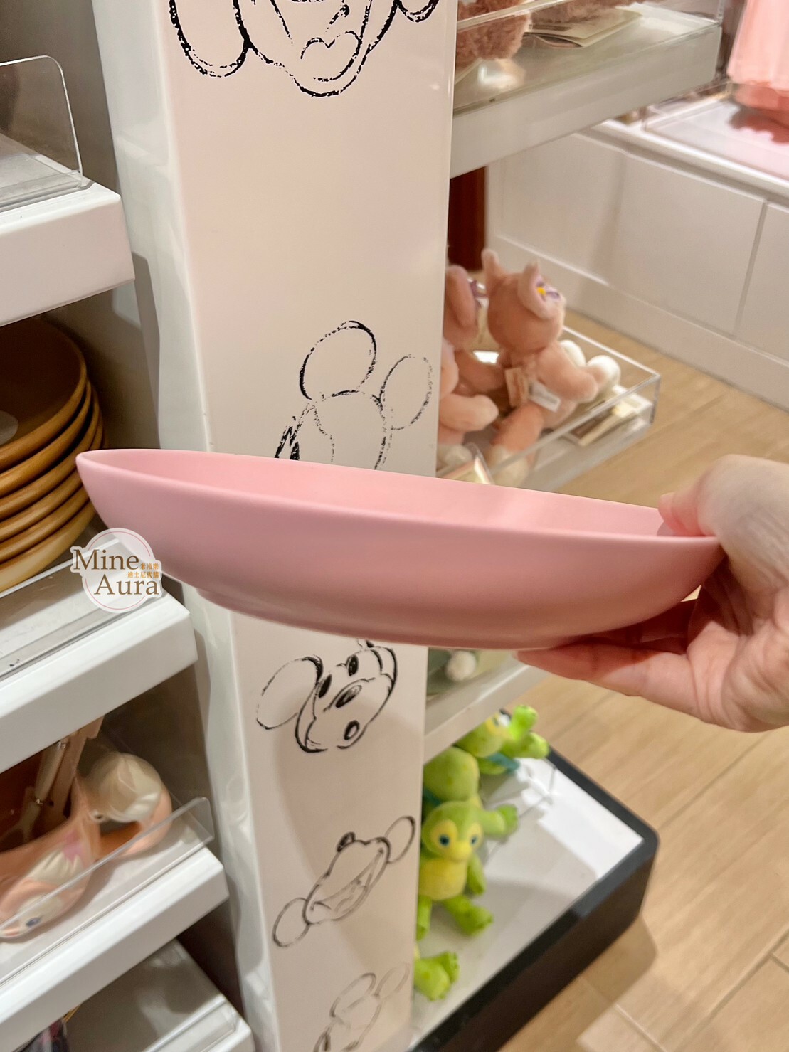 雪莉玫 ShellieMay 大頭圖案 陶瓷 餐盤 -香港迪士尼樂園