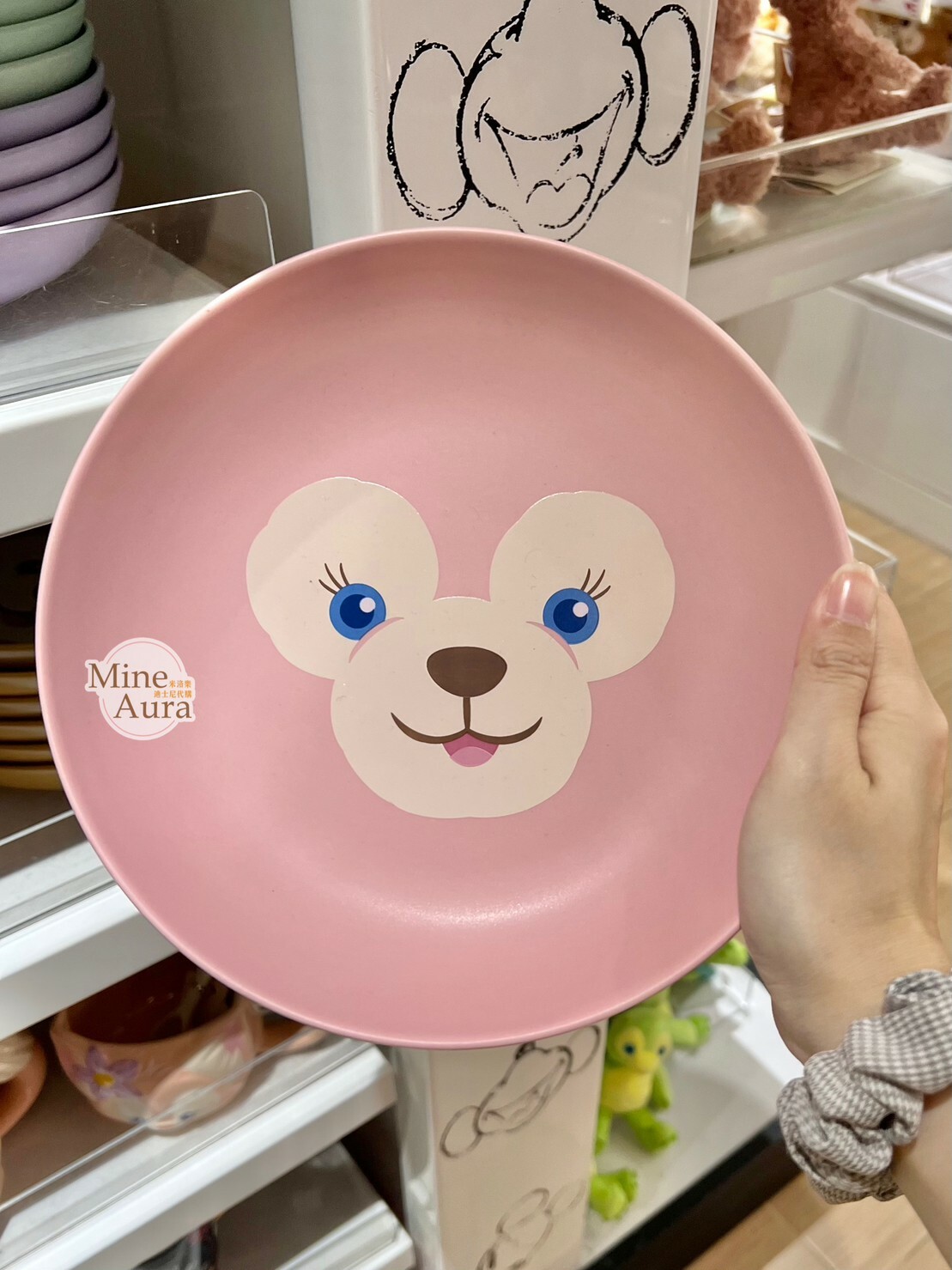 雪莉玫 ShellieMay 大頭圖案 陶瓷 餐盤 -香港迪士尼樂園