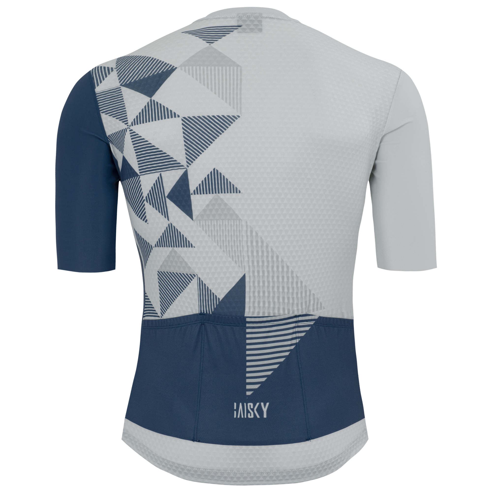 男款空力短車衣 幾何II 藍