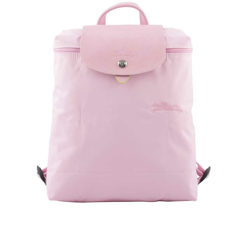 【LONGCHAMP】LE PLIAGE GREEN再生帆布折疊後背包(粉色) L1699 919 P75