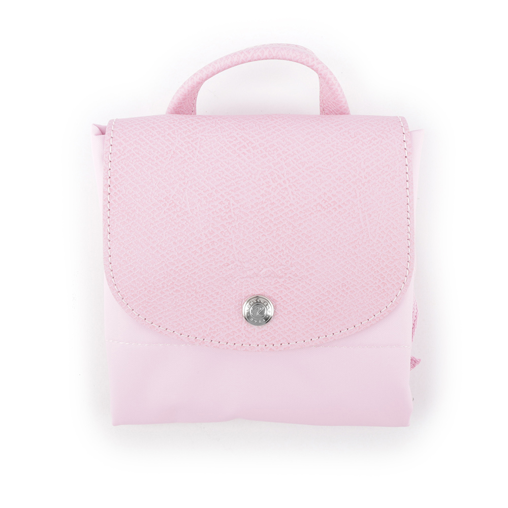 【LONGCHAMP】LE PLIAGE GREEN再生帆布折疊後背包(粉色) L1699 919 P75