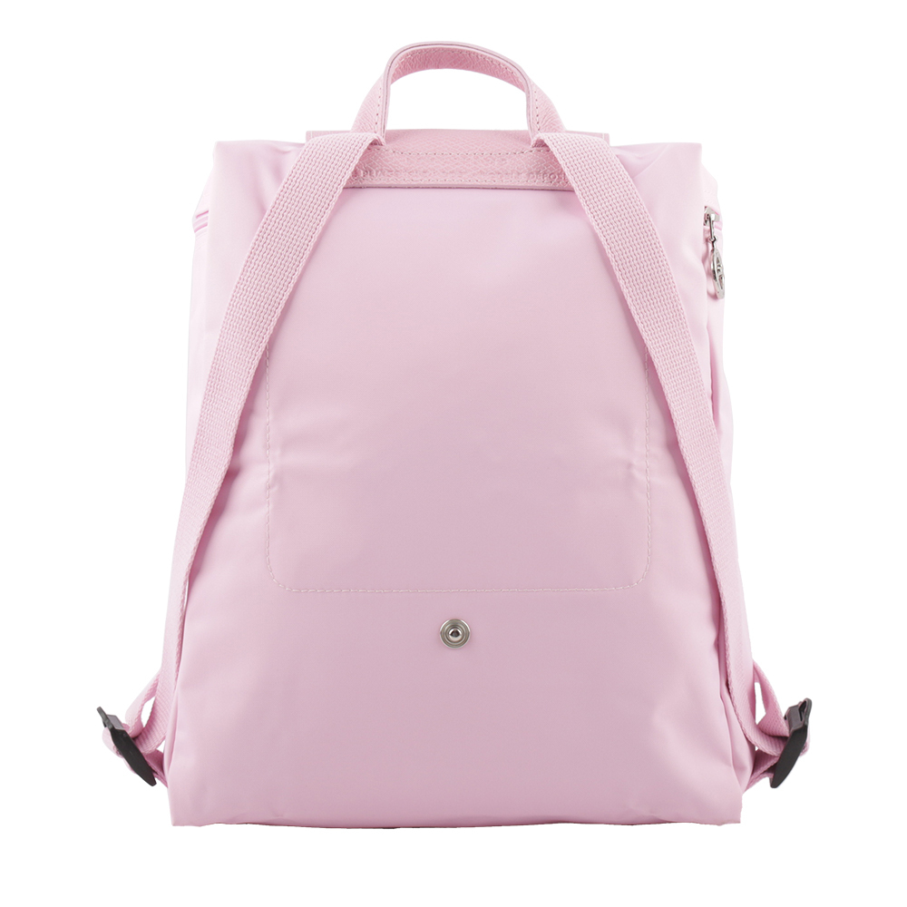 【LONGCHAMP】LE PLIAGE GREEN再生帆布折疊後背包(粉色) L1699 919 P75