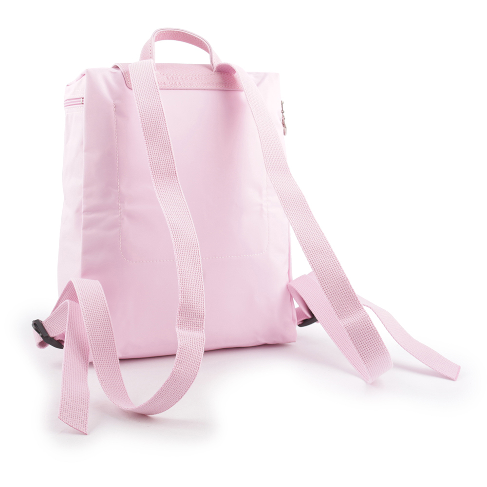 【LONGCHAMP】LE PLIAGE GREEN再生帆布折疊後背包(粉色) L1699 919 P75
