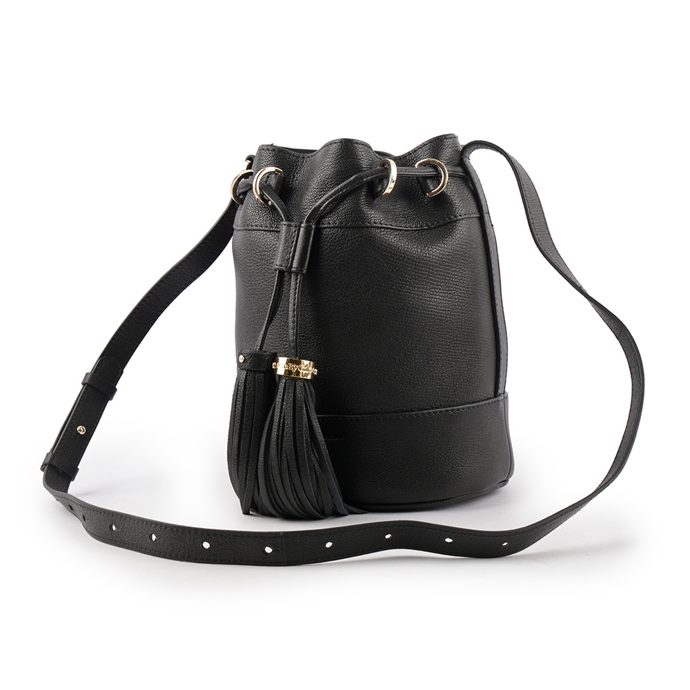 【SEE BY CHLOE】VICKI 山羊皮水桶包(黑色) CHS23ASC12D38001