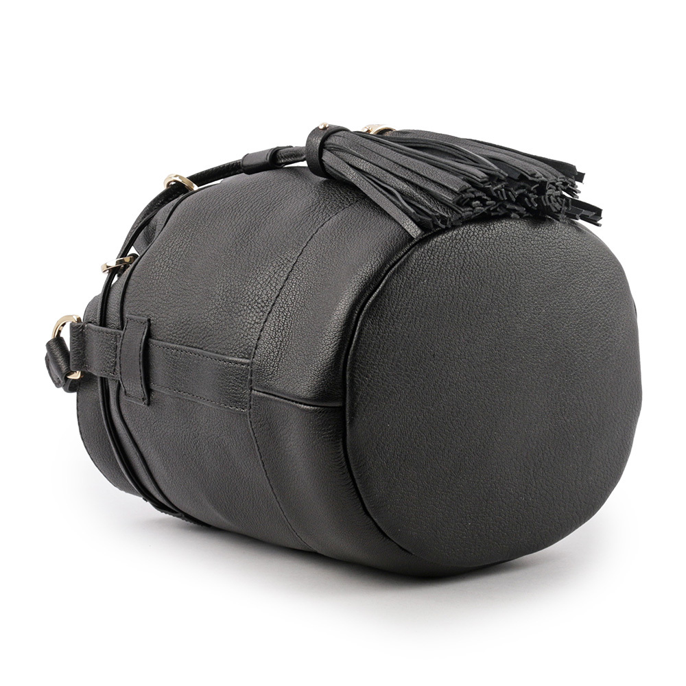 【SEE BY CHLOE】VICKI 山羊皮水桶包(黑色) CHS23ASC12D38001