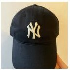 [S] MLB UNISEX CURVED CAP NY YANKEES,BLACK, 3ACP6601NK0061-50BKS (SMLB265)